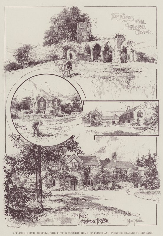 Appleton House, Norfolk, the Future Country Home of Prince and Princess Charles of Denmark by Joseph Holland Tringham