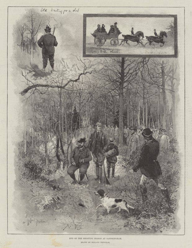 End of the Shooting Season at Sandringham by Joseph Holland Tringham