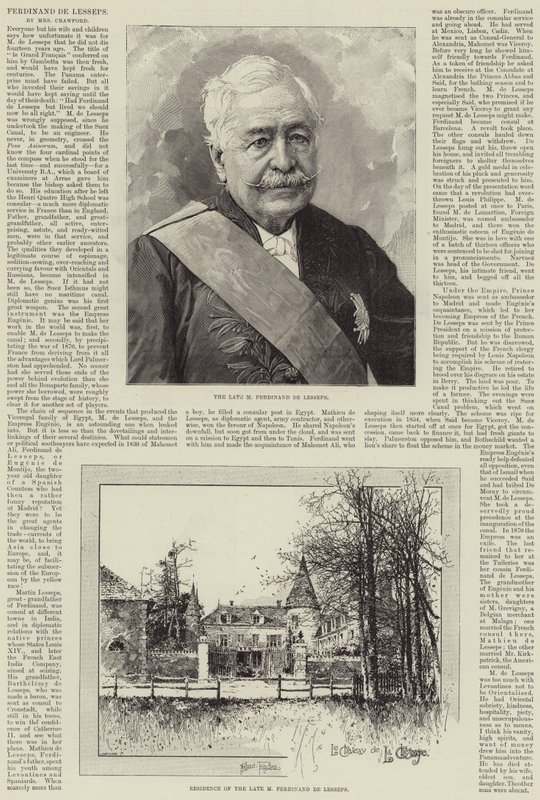 Ferdinand de Lesseps by Joseph Holland Tringham