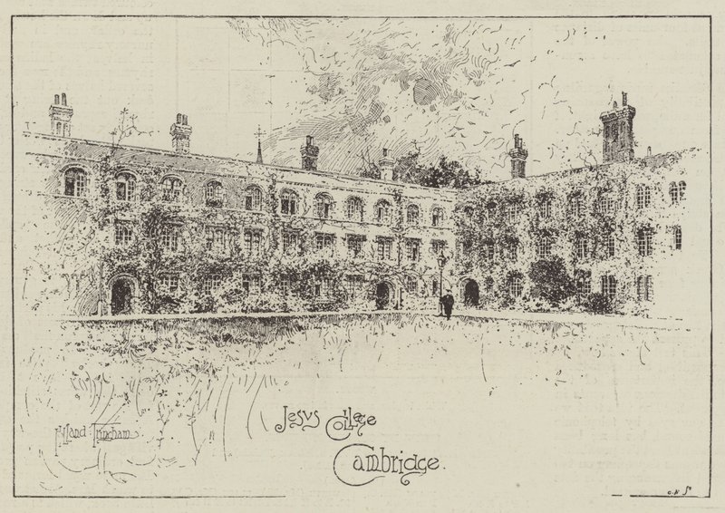 Jesus College, Cambridge by Joseph Holland Tringham