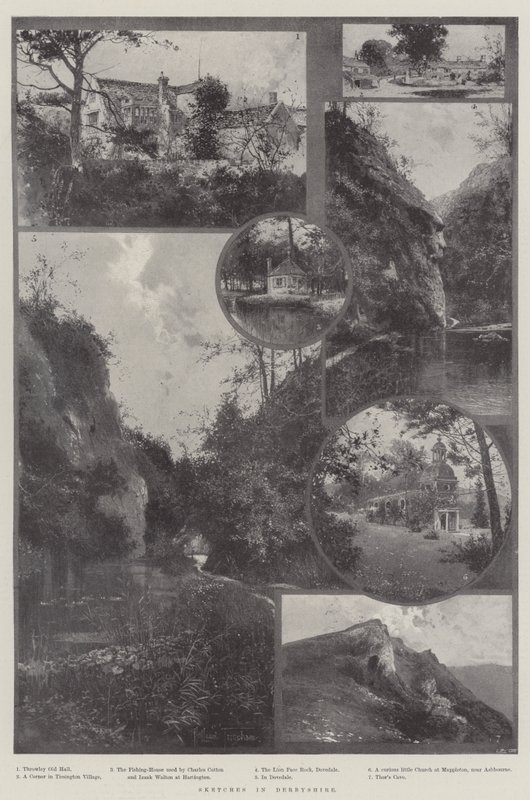 Sketches in Derbyshire by Joseph Holland Tringham