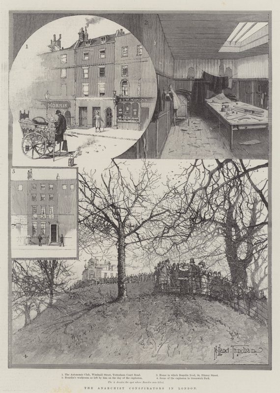 The Anarchist Conspirators in London by Joseph Holland Tringham