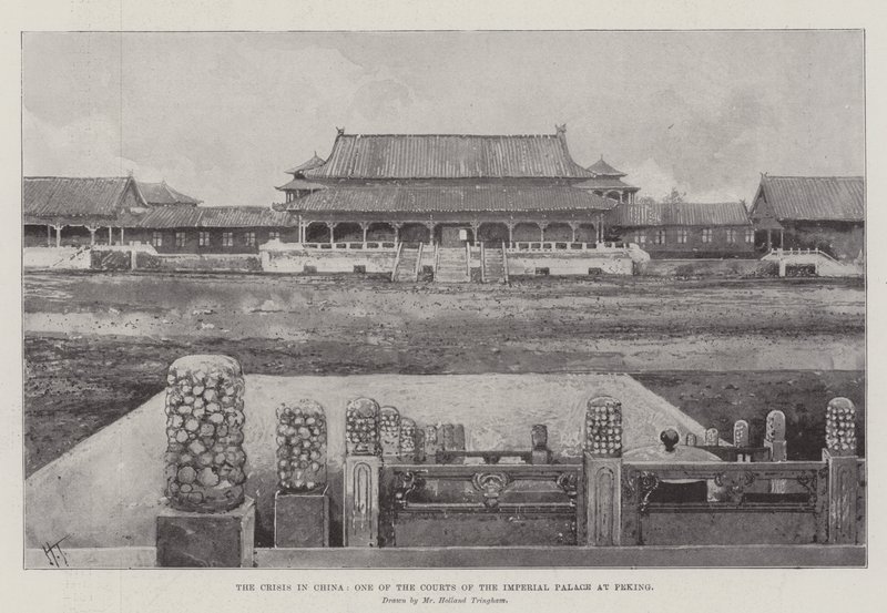 The Crisis in China, One of the Courts of the Imperial Palace at Peking by Joseph Holland Tringham