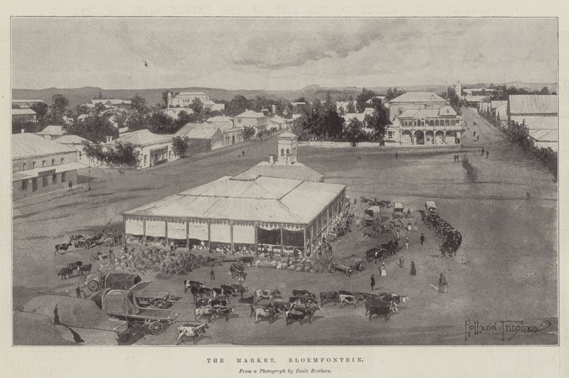 The Market, Bloemfontein by Joseph Holland Tringham