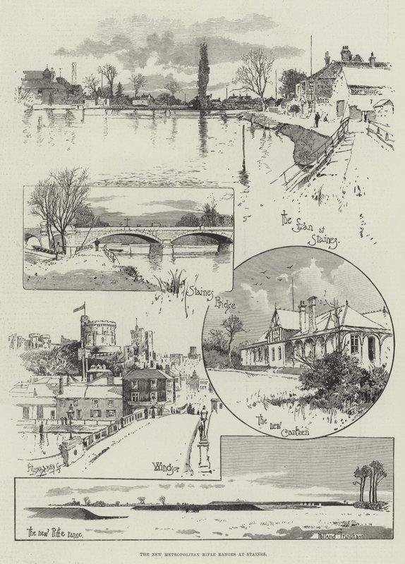 The New Metropolitan Rifle Ranges at Staines by Joseph Holland Tringham