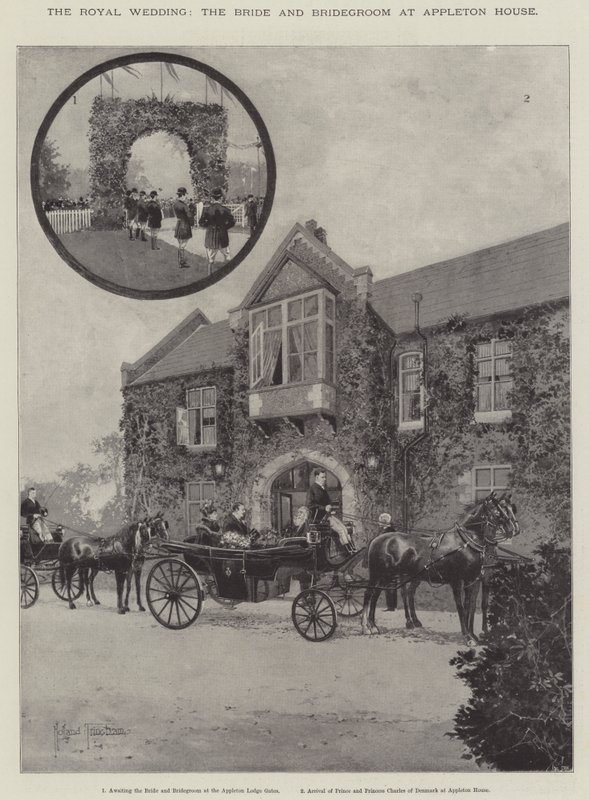 The Royal Wedding, the Bride and Bridegroom at Appleton House by Joseph Holland Tringham