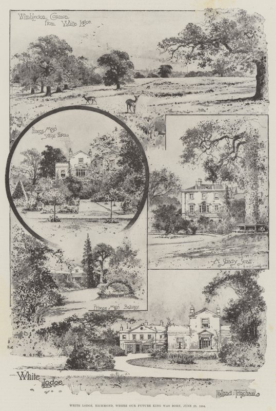 White Lodge, Richmond, Where Our Future King Was Born, 23 June 1894 by Joseph Holland Tringham