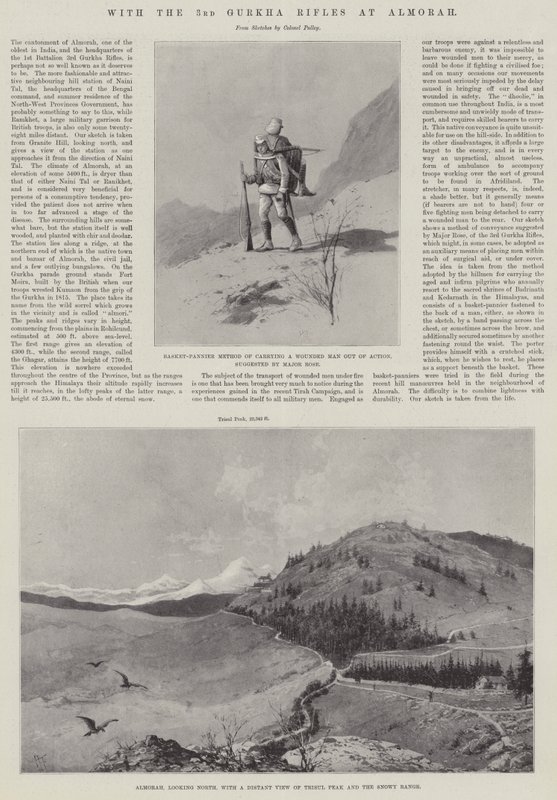 With the 3rd Gurkha Rifles at Almorah by Joseph Holland Tringham