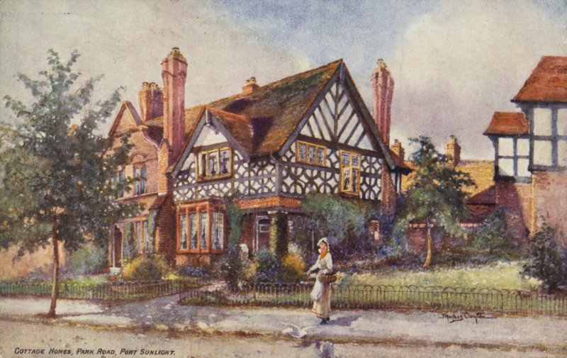 Cottage Homes, Park Road, Port Sunlight by Joseph Hughes Clayton
