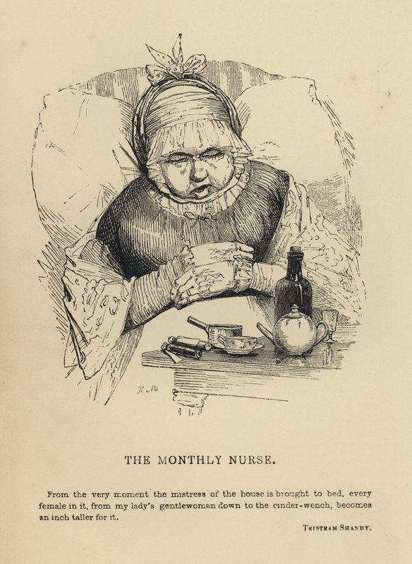 The Monthly Nurse (engraving) by Joseph Kenny (after) Meadows