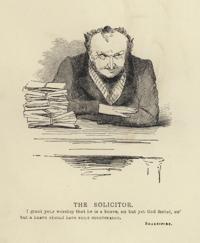 Kenny Meadows: The Solicitor by Joseph Kenny (after) Meadows