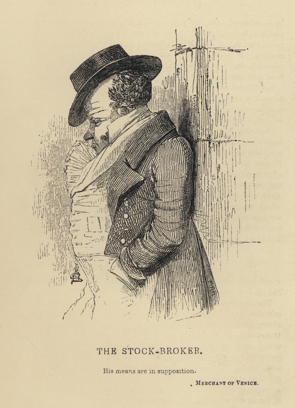 The Stock-Broker (engraving) by Joseph Kenny (after) Meadows