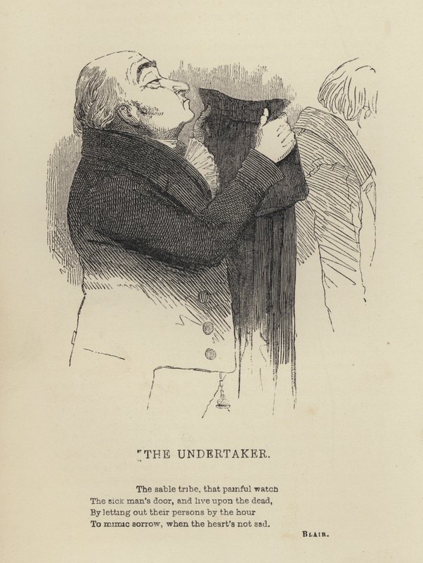 The Undertaker (engraving) by Joseph Kenny (after) Meadows