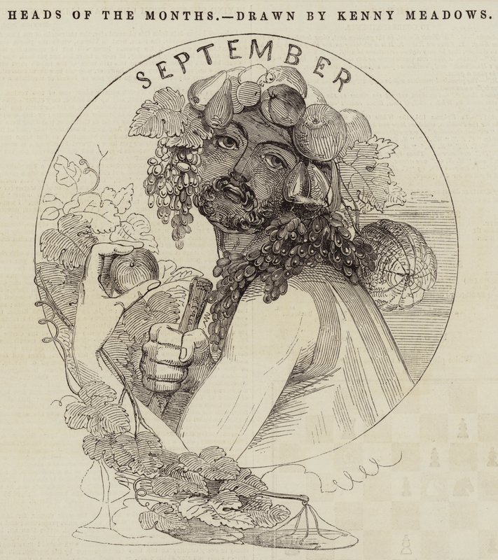 Heads of the Months by Joseph Kenny Meadows