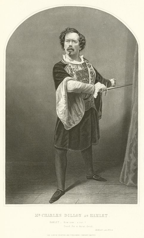 Mr Charles Dillon as Hamlet, Act III, Scene IV by Joseph Kenny Meadows