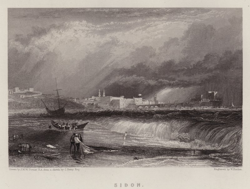 Sidon by Joseph Mallord William (after) Turner