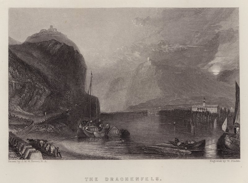 The Drachenfels by Joseph Mallord William (after) Turner