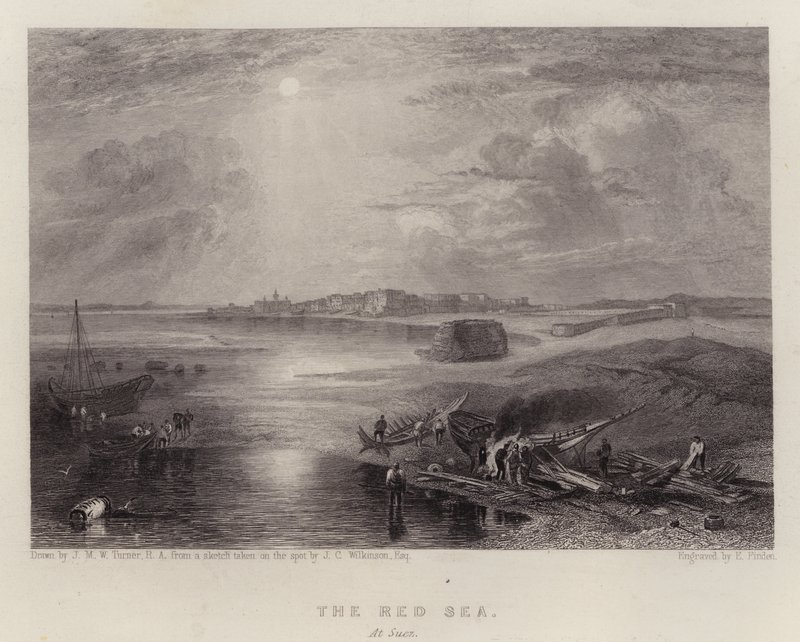 The Red Sea, at Suez by Joseph Mallord William (after) Turner