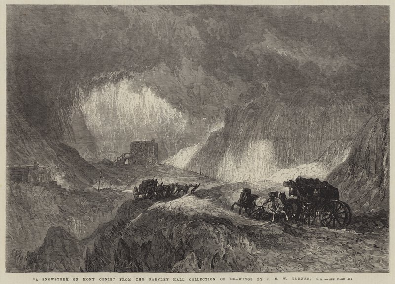 A Snowstorm on Mont Cenis by Joseph Mallord William Turner