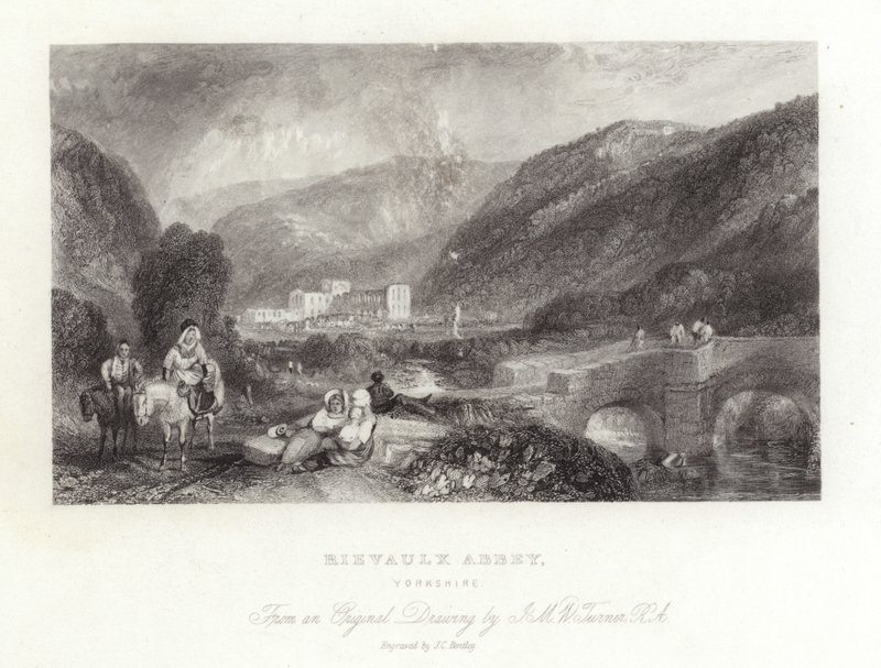 Rievaulx Abbey in Yorkshire by Joseph Mallord William Turner