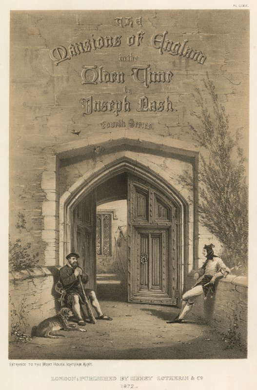 Entrance to the Moat House, Ightham, Kent by Joseph Nash