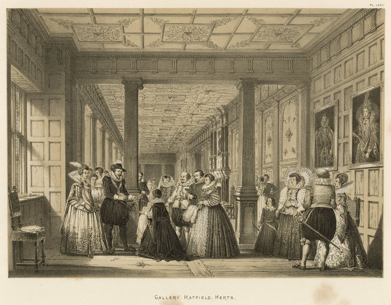 Gallery, Hatfield, Herts by Joseph Nash