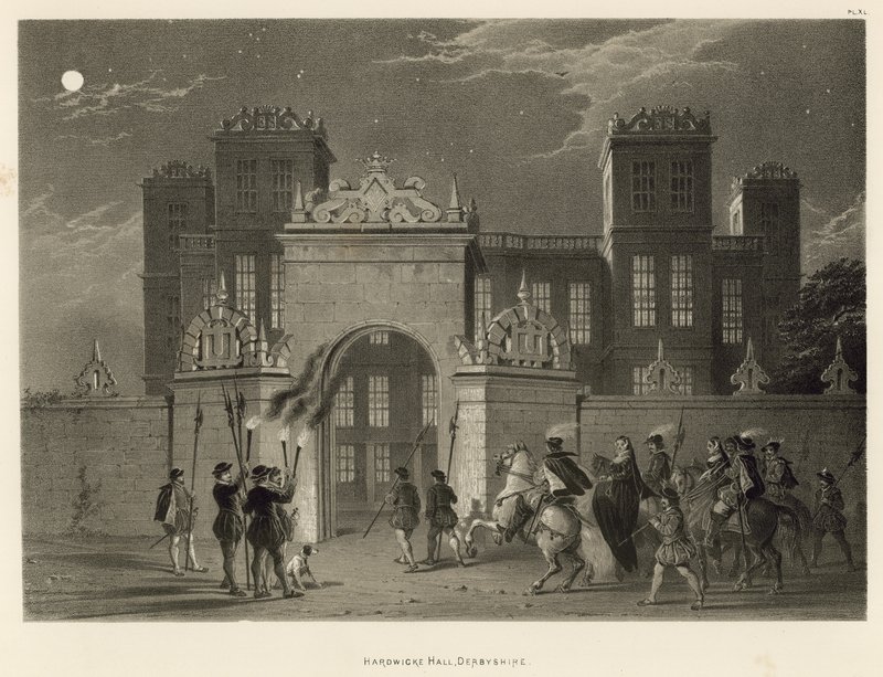 Hardwicke Hall, Derbyshire by Joseph Nash
