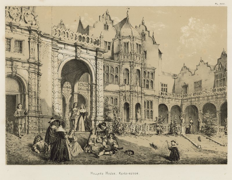 Holland House, Kensington by Joseph Nash