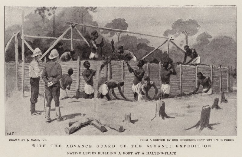 With the Advance Guard of the Ashanti Expedition by Joseph Nash