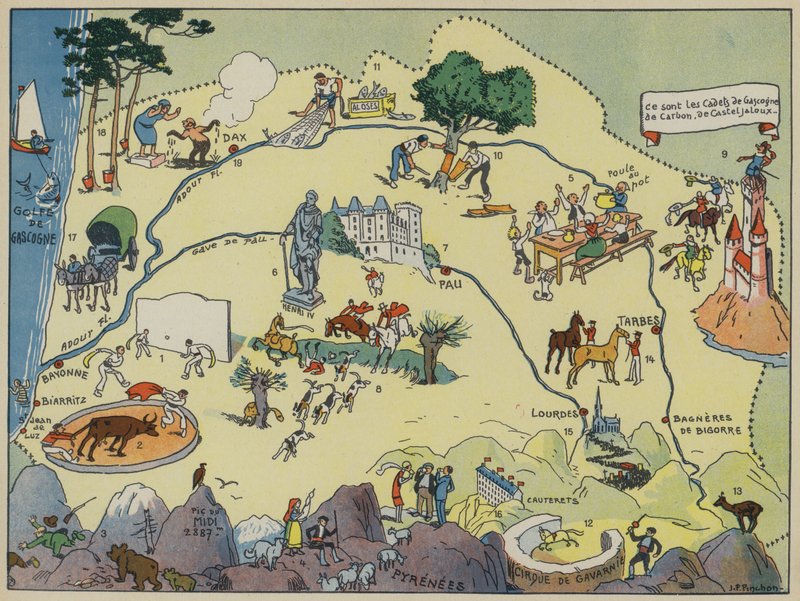 Gascogne-Bearn by Joseph Porphyre Pinchon