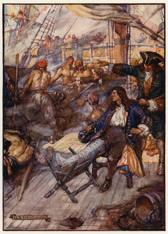 Admiral John Benbow Wounded Fighting the French off Cape Santa Marta, West Indies by Joseph Ratcliffe (after) Skelton