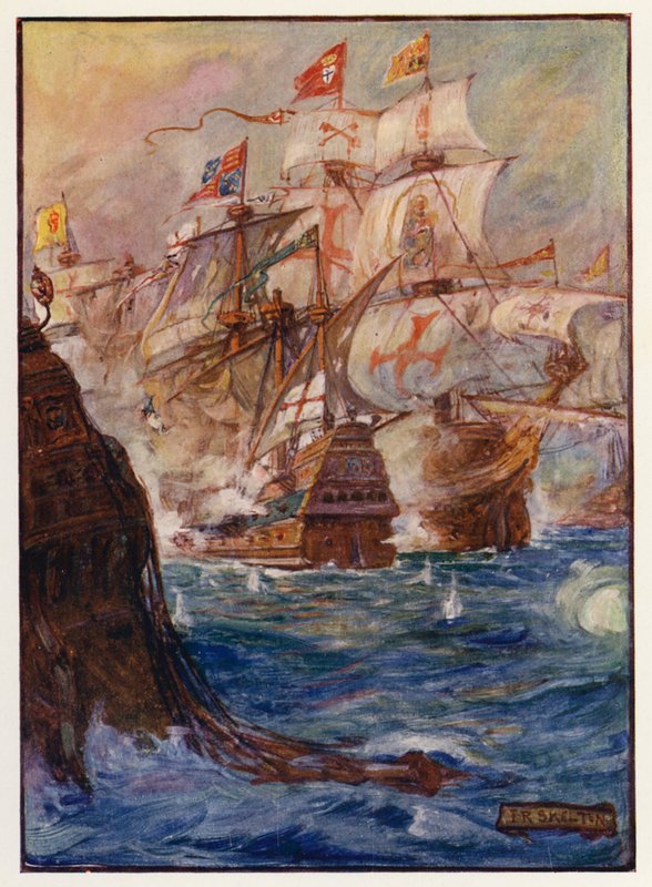 Capture of Gibraltar by Joseph Ratcliffe (after) Skelton