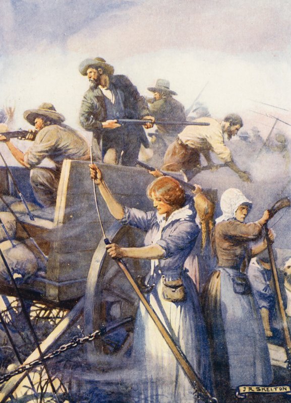 The Women Loaded the Empty Guns by Joseph Ratcliffe (after) Skelton