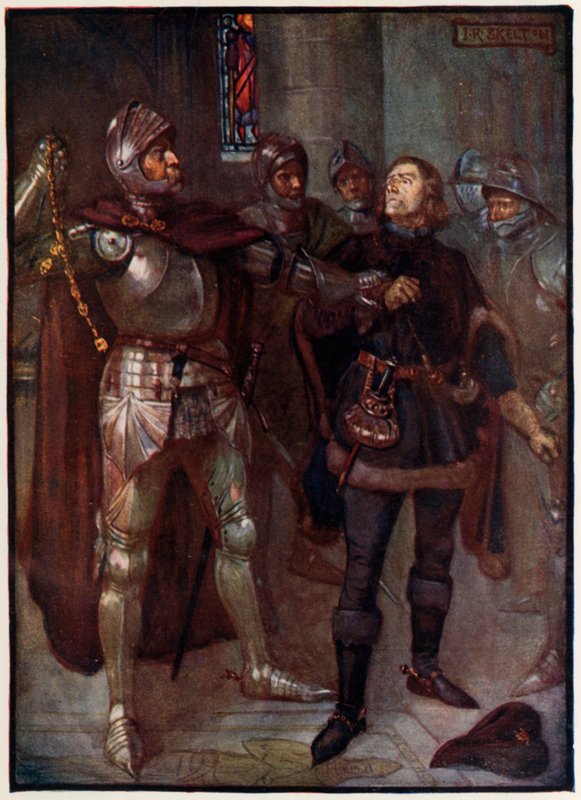 The Earl of Angus Stripping a Gold Chain from Around the Neck of Robert Cochrane by Joseph Ratcliffe Skelton
