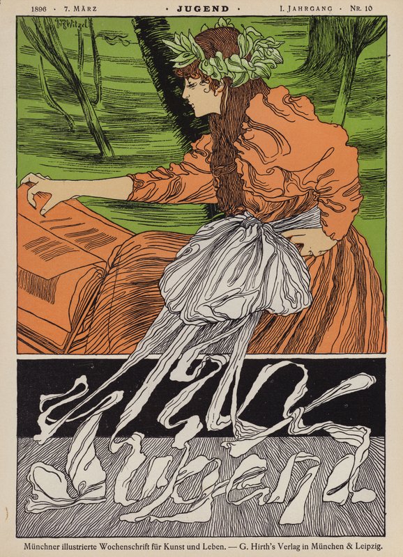 Cover Illustration for Jugend Magazine, 1896 by Joseph Rudolf Witzel