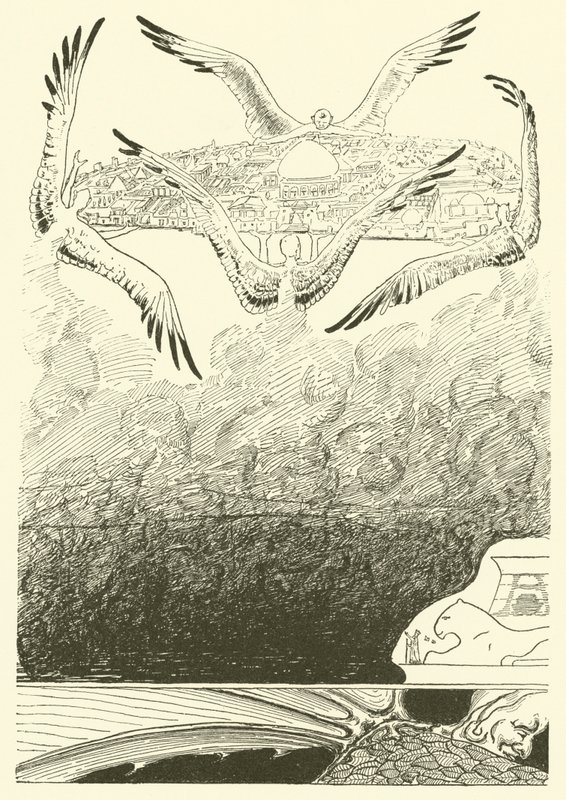 The Four Gull-winged Djinns by Joseph Rudyard (after) Kipling