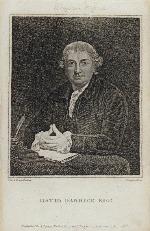 David Garrick, English actor, playwright and theatre manager by Joshua (after) Reynolds