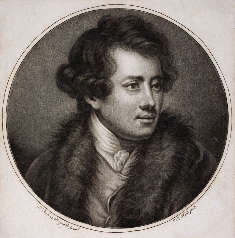 Francesco Bartolozzi, Italian artist and printmaker, one of the founders of the British Royal Academy by Joshua (after) Reynolds