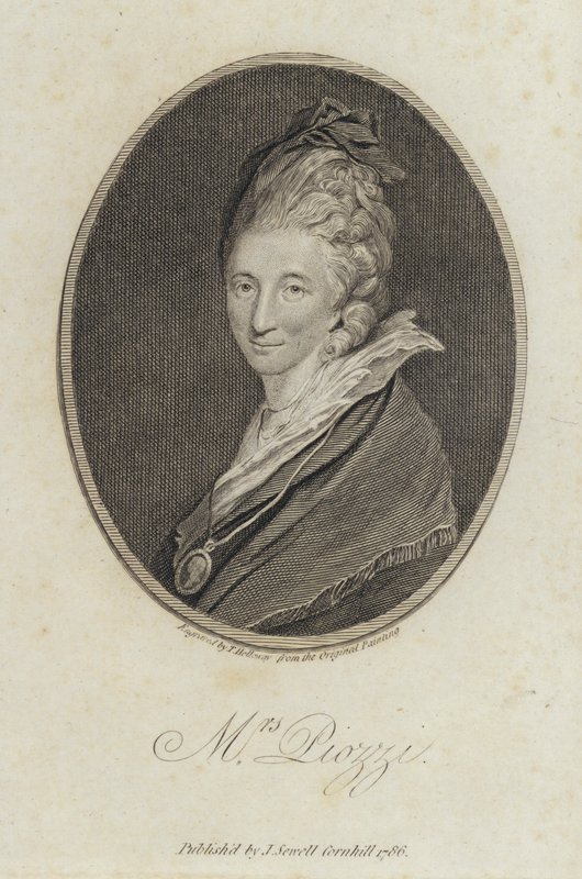 Hester Lynch Piozzi, Welsh-born diarist and author by Joshua (after) Reynolds