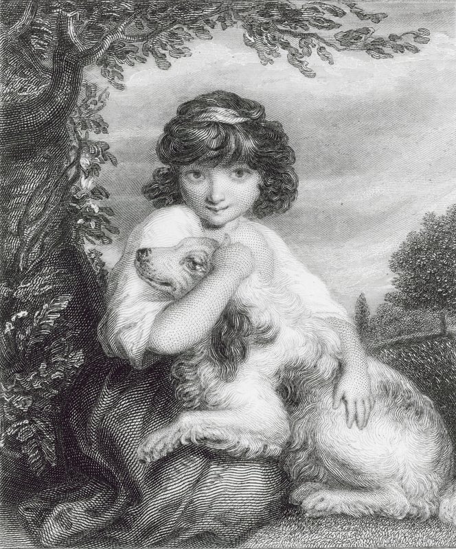 Love me, love my dog by Joshua (after) Reynolds