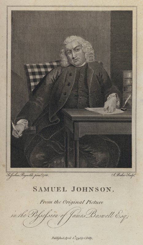 Samuel Johnson, English writer and lexicographer by Joshua (after) Reynolds