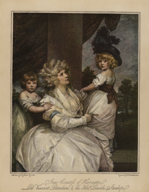 Jane Countess of Harrington, Lord Viscount Petersham, and the Honourable Lincoln Stanhope by Joshua Reynolds