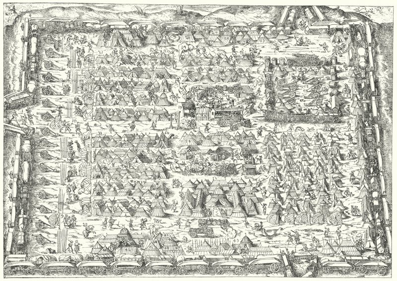 Military encampment in the 16th Century by Jost (after) Amman