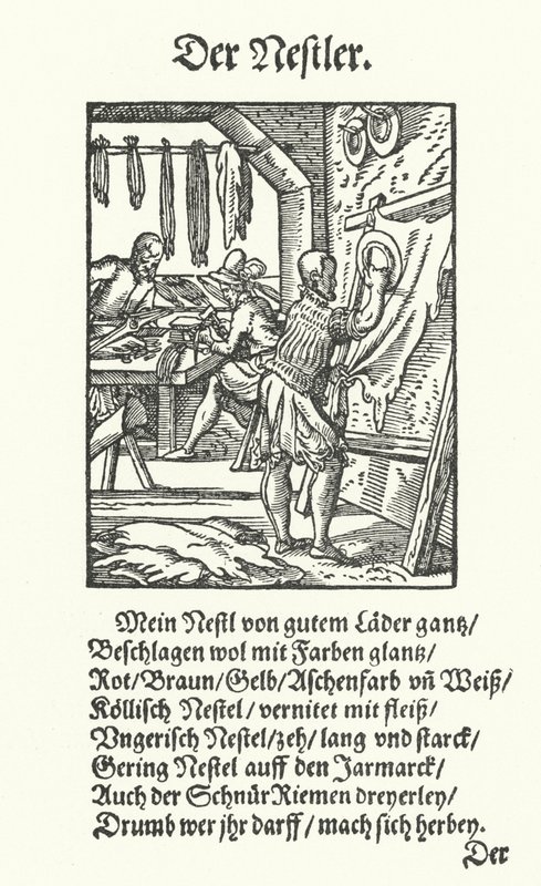 The Leather Strap Maker by Jost (after) Amman