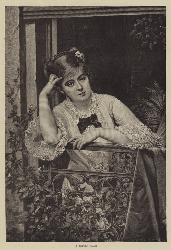 A Modern Juliet by Jules Emile Saintin