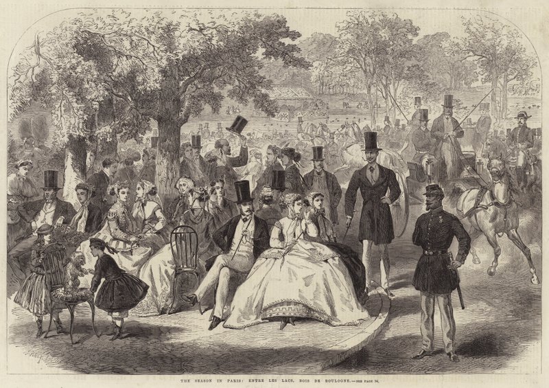 The Season in Paris, Entre les Lacs, Bois de Boulogne by Jules Pelcoq