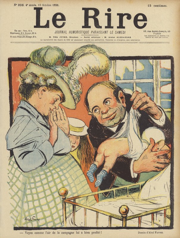 Illustration for Le Rire by Jules Abel Faivre