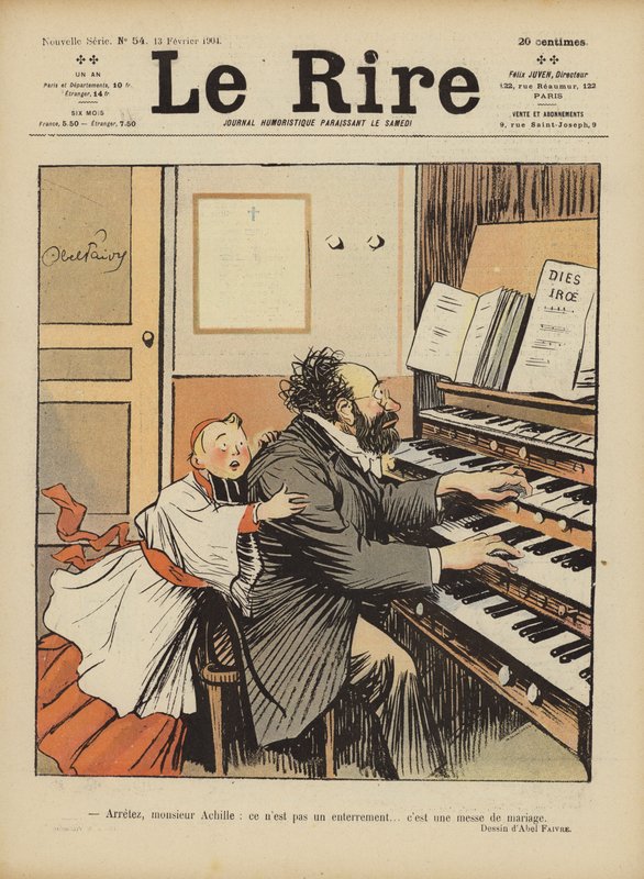 Illustration for Le Rire by Jules Abel Faivre
