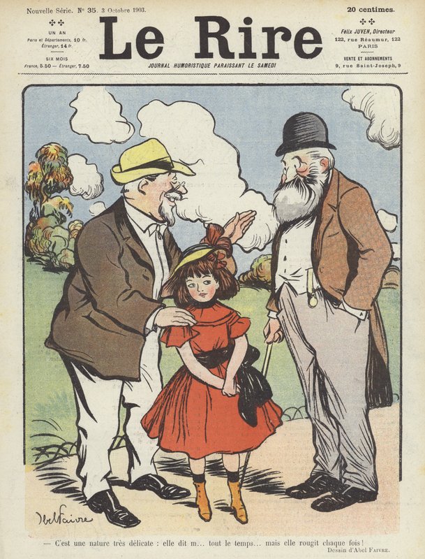 Illustration for Le Rire by Jules Abel Faivre