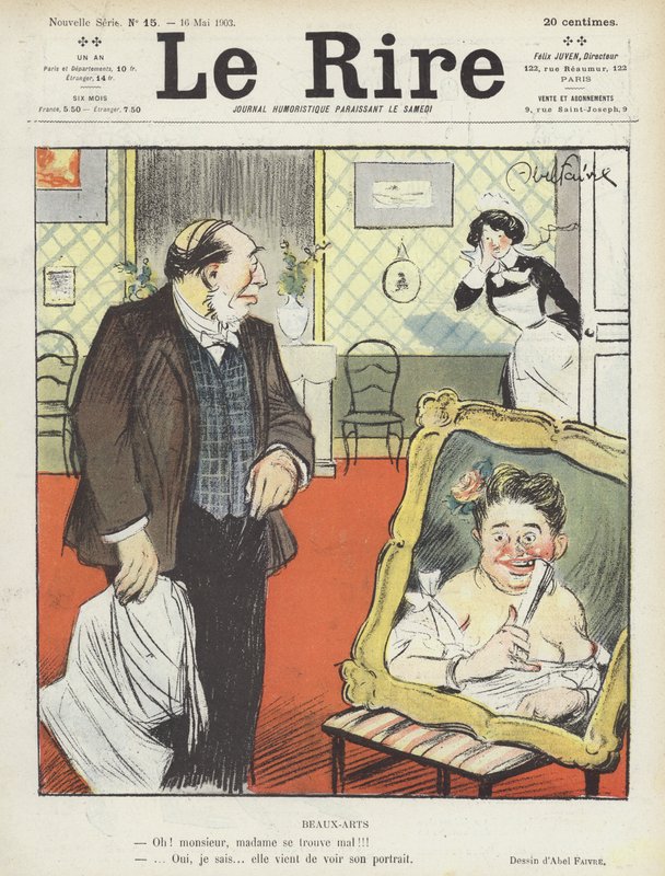 Illustration for Le Rire by Jules Abel Faivre